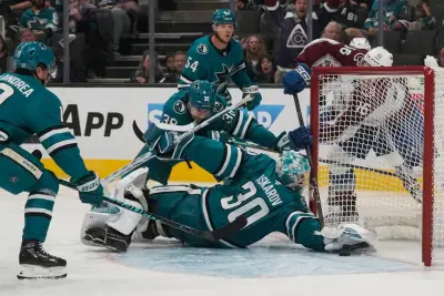 Sharks beat Avalanche in OT, lose defenseman to injury