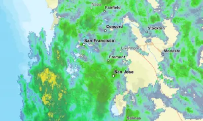 Storm tracker map: Where it’s raining in the Bay Area