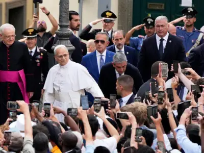 Pope celebrates Mass in parish church with special ties to his Augustinian order