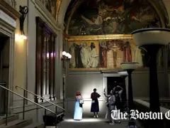 A locked door and myriad treasures beyond, in vast rooms deemed unusable at Boston Public Library